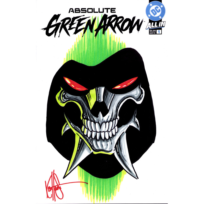 DF ABSOLUTE GREEN ARROW 1 BLANK VARIANT SIGNED AND REMARKED BY KEN HAESER Allocations may occur.