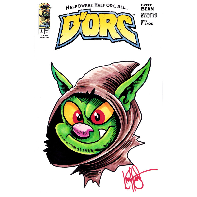 DF D ORC 1 FOURTH PRINTING BLANK VARIANT SIGNED AND REMARKED BY KEN HAESER Allocations may occur.