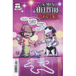 DF X MEN THE HELLFIRE MURDER 1 SKOTTIE YOUNG VARIANT SIGNED BY ERICA SCHULTZ Allocations may occur.
