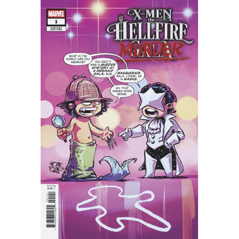 DF X MEN THE HELLFIRE MURDER 1 SKOTTIE YOUNG VARIANT SIGNED BY ERICA SCHULTZ Allocations may occur.