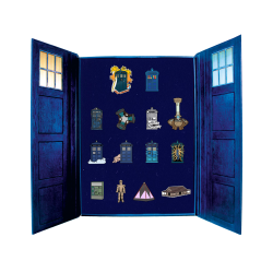 DOCTOR WHO TARDIS ENAMEL PIN BADGE SET III SDCC EXCLUSIVE