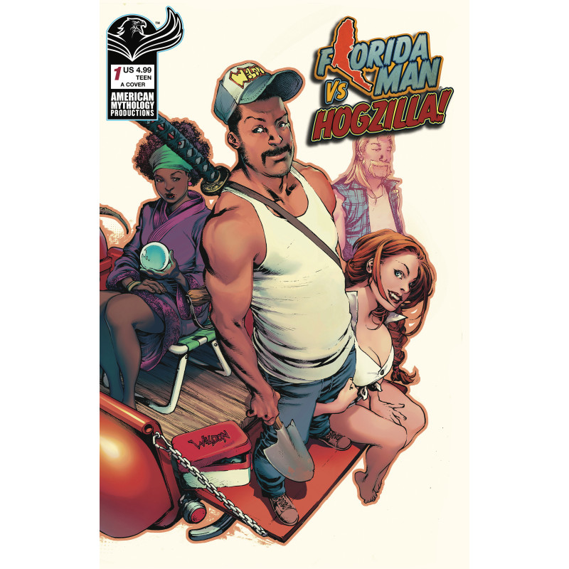 FLORIDA MAN 1 SIGNED BY MIKE BARON WITH PROMO POSTER Previously solicited at Diamond all previous orders have been cancelled Lim