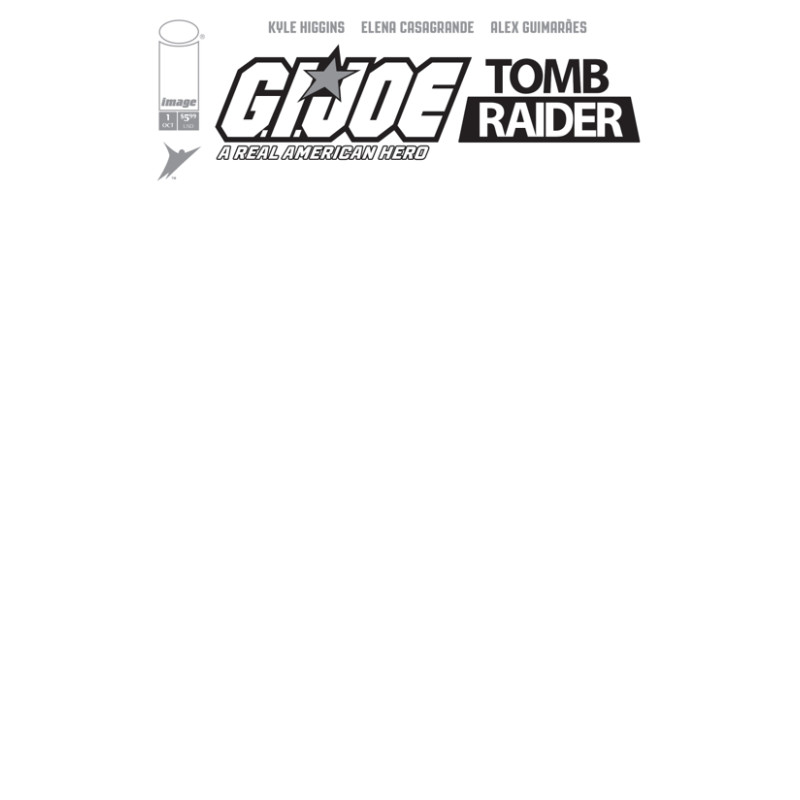 GI JOE A REAL AMERICAN HERO TOMB RAIDER 1 (OF 5) CVR G BLANK SKETCH VAR
