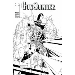 GUNSLINGER SPAWN 59 CVR B CARLO BARBERI B&W VAR