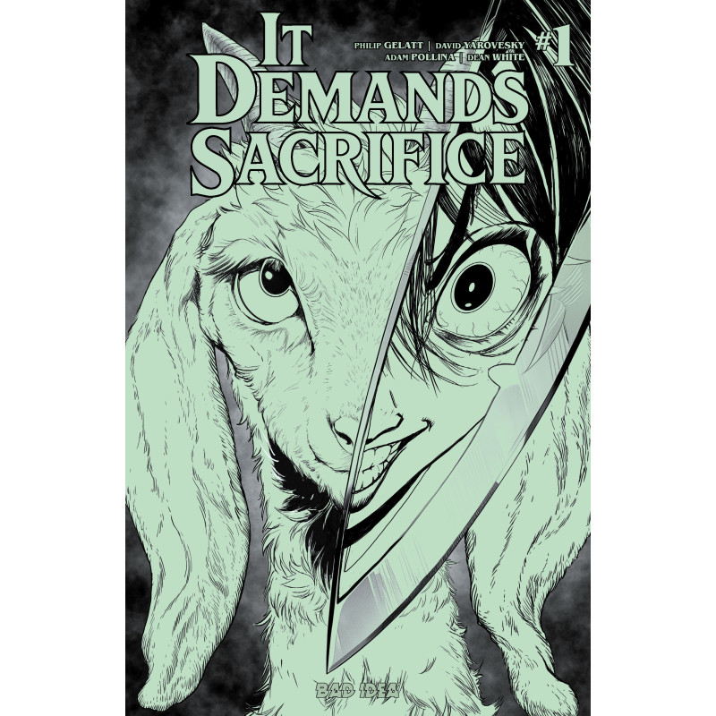 IT DEMANDS SACRIFICE 1 (OF 4) CVR J ADAM POLLINA GLOW IN THE DARK VAR