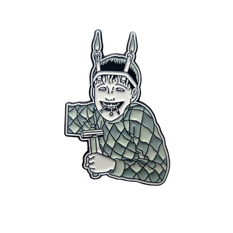 JUNJI ITO SOUICHIS CONVENIENT CURSE B&W LUNAR EXCLUSIVE ENAMEL PIN BADGE