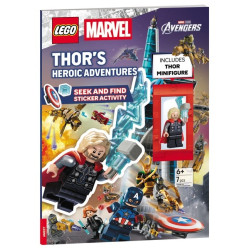 LEGO MARVEL THORS HEROIC ADVENTURES SEEK AND FIND STICKER ACTIVITY BOOK TP