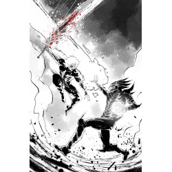 LOST FANTASY 13 CVR E LUCA CASALANGUIDA BLACK AND WHITE AND BLOOD VIRGIN CARDSTOCK VAR