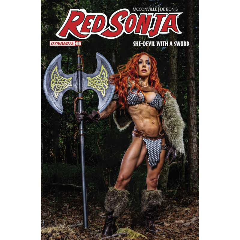 RED SONJA SHE DEVIL WITH A SWORD 6 CVR E COSPLAY VICTORIA RECCHIONE VAR