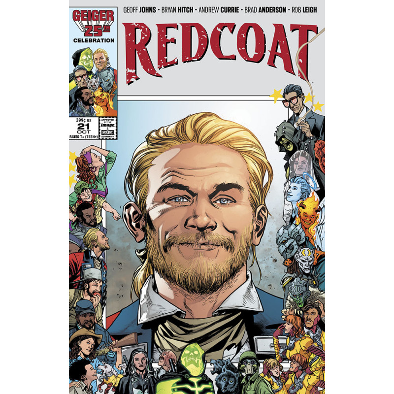 REDCOAT 21 CVR B BRYAN HITCH & BRAD ANDERSON GEIGER 25 ANNIVERSARY VAR