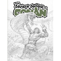 SAVAGE SWORD OF CONAN 15 SDCC EXCLUSIVE ALEX HORLEY CARDSTOCK INKS VAR (MR) Limited To 450 Copies Allocations May Occur