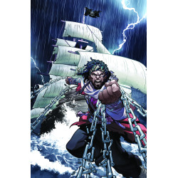 SHAQUILLE ONEAL PRESENTS VENGEANCE UNCHAINED THE LEGEND OF BLACK CAESAR 1 (OF 5) CVR D RAY ANTHONY HEIGHT FOIL FULL ART VAR
