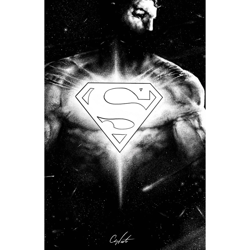 SUPERMAN 43 CVR F STEVAN SUBIC GLOW-IN-THE-DARK CARD STOCK VAR