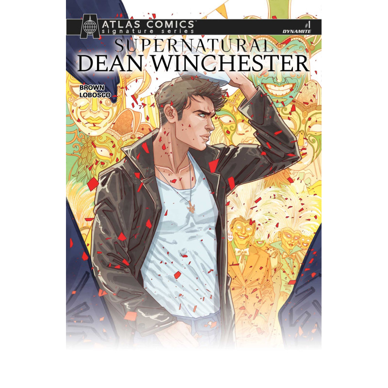 SUPERNATURAL DEAN WINCHESTER 1 CVR G MARGUERITE SAUVAGE ATLAS EDITION SIGNED BY CHUCK BROWN VAR