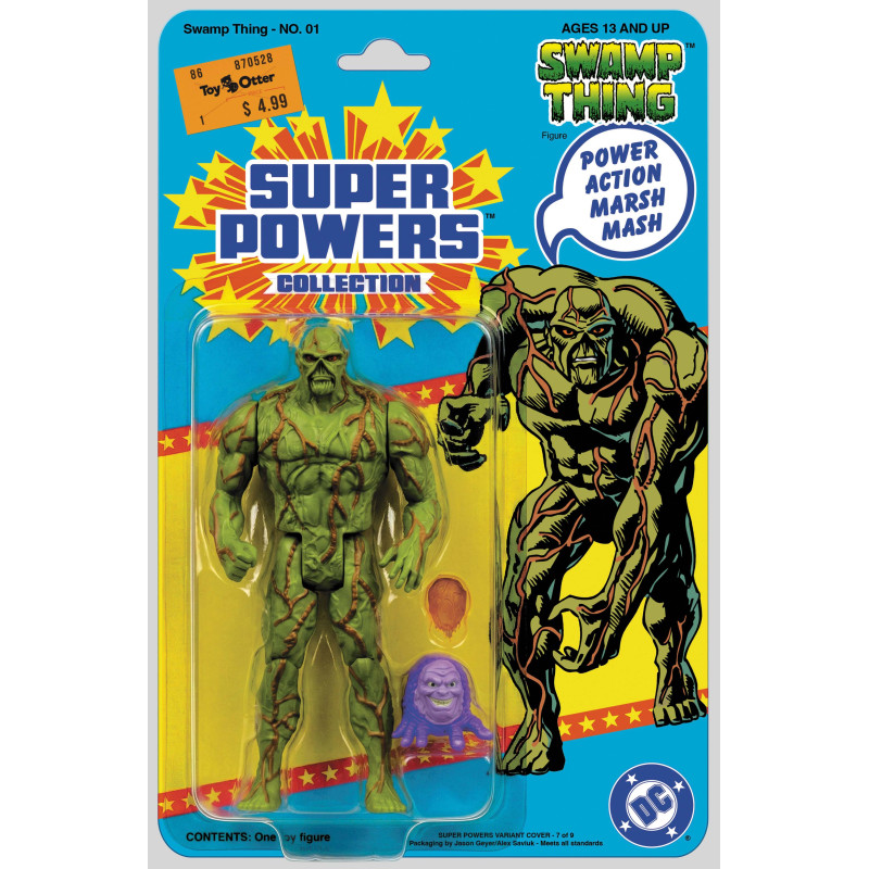 SWAMP THING 1 FACSIMILE EDITION CVR B JASON GEYER & ALEX SAVIUK SWAMP THING SUPER POWERS CARD STOCK VAR