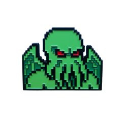 TITAN MERCH ORIGINAL GAMING 8 BIT CTHULHU ENAMEL PIN BADGE