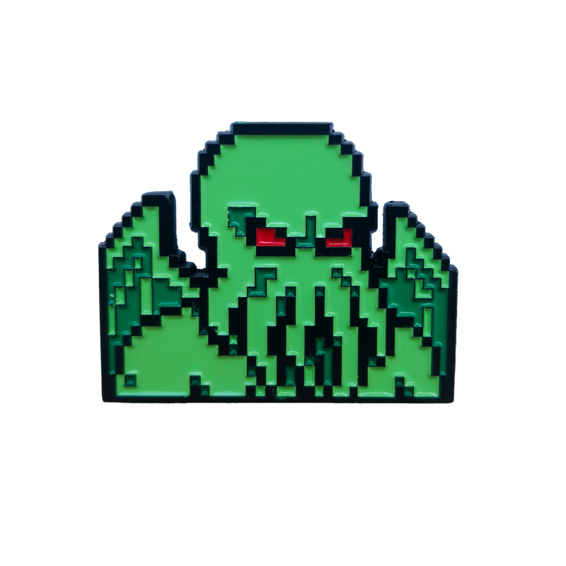 TITAN MERCH ORIGINAL GAMING 8 BIT CTHULHU ENAMEL PIN BADGE
