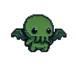 TITAN MERCH ORIGINAL GAMING 8 BIT CTHULHU QUEST ENAMEL PIN BADGE