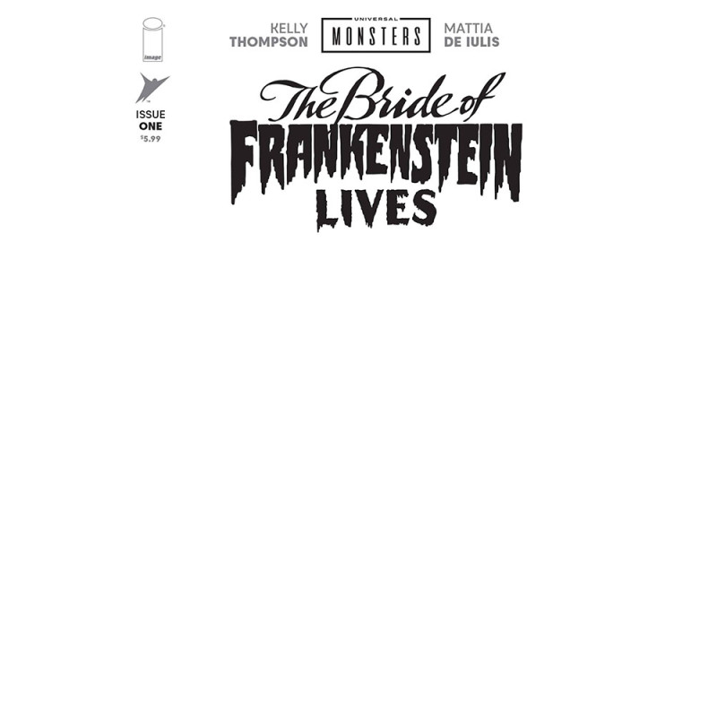 UNIVERSAL MONSTERS BRIDE OF FRANKENSTEIN LIVES 1 (OF 4) CVR I BLANK SKETCH VAR