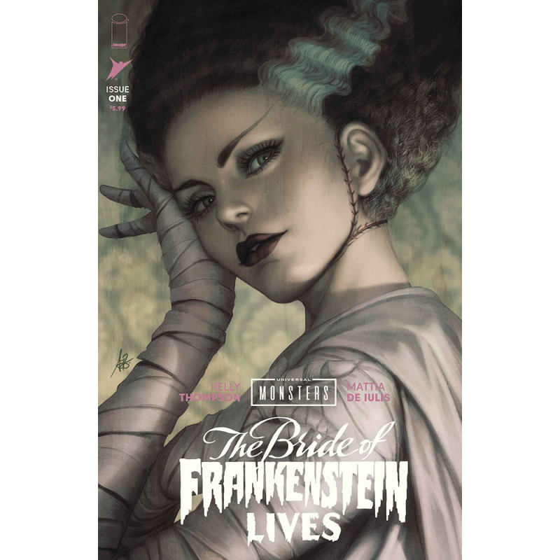 UNIVERSAL MONSTERS BRIDE OF FRANKENSTEIN LIVES 1 (OF 4) CVR J STANLEY ARTGERM LAU FOIL VAR