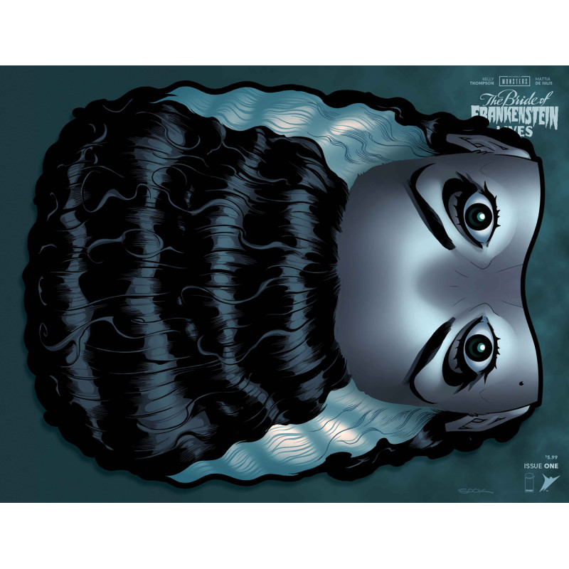 UNIVERSAL MONSTERS BRIDE OF FRANKENSTEIN LIVES 1 (OF 4) CVR K RYAN SOOK DIE CUT FOIL HAIRIANT VAR