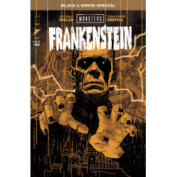 UNIVERSAL MONSTERS FRANKENSTEIN B&W SPECIAL 1 (OF 2) CVR B MARK CHIARELLO VAR