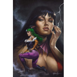 VAMPIRELLA VS DARKSTALKERS SPECIAL 1 (ONE SHOT) CVR G LUCIO PARRILLO METAL PREMIUM VAR