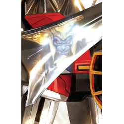 MIGHTY MORPHIN POWER RANGERS (2026) 5 C MEGAZORD CARD STOCK CONNECTING VARIANT (FULL ART, MERCADO)