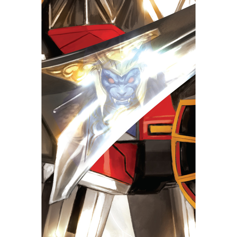 MIGHTY MORPHIN POWER RANGERS (2026) 5 C MEGAZORD CARD STOCK CONNECTING VARIANT (FULL ART, MERCADO)