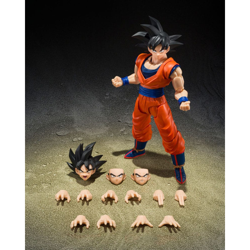 SON GOKU KIND HEARTED SAIYAN DRAGON BALL Z FIGURINE S H FIGUARTS 14 CM
