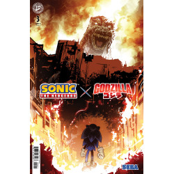 SONIC THE HEDGEHOG X GODZILLA 3 VARIANT B (CIZMESIJA)