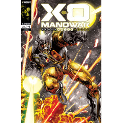 X-O MANOWAR BLACK, WHITE & GOLD 1 VARIANT B (QUESADA BLACK, WHITE & GOLD VARIANT)