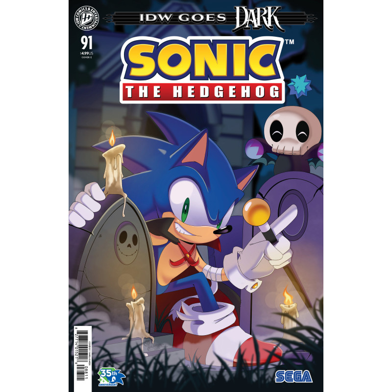 SONIC THE HEDGEHOG 91 VARIANT E (KAREH IDW GOES DARK VARIANT)