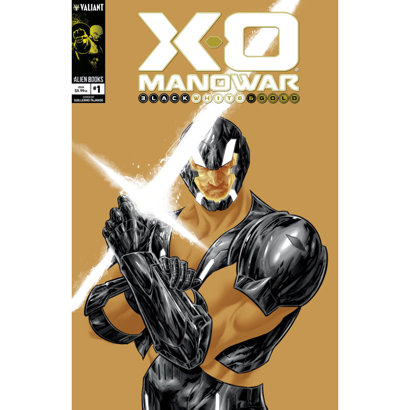 X-O MANOWAR BLACK, WHITE & GOLD 1 COVER A (FAJARDO)