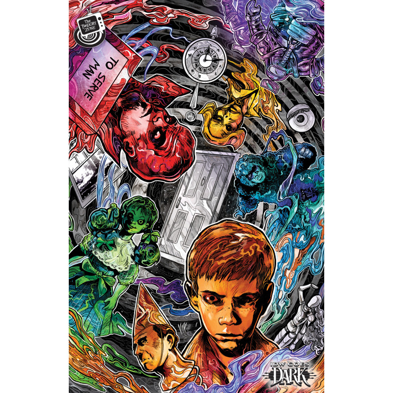 THE TWILIGHT ZONE 11 VARIANT C (RICCARDI IDW GOES DARK VARIANT)