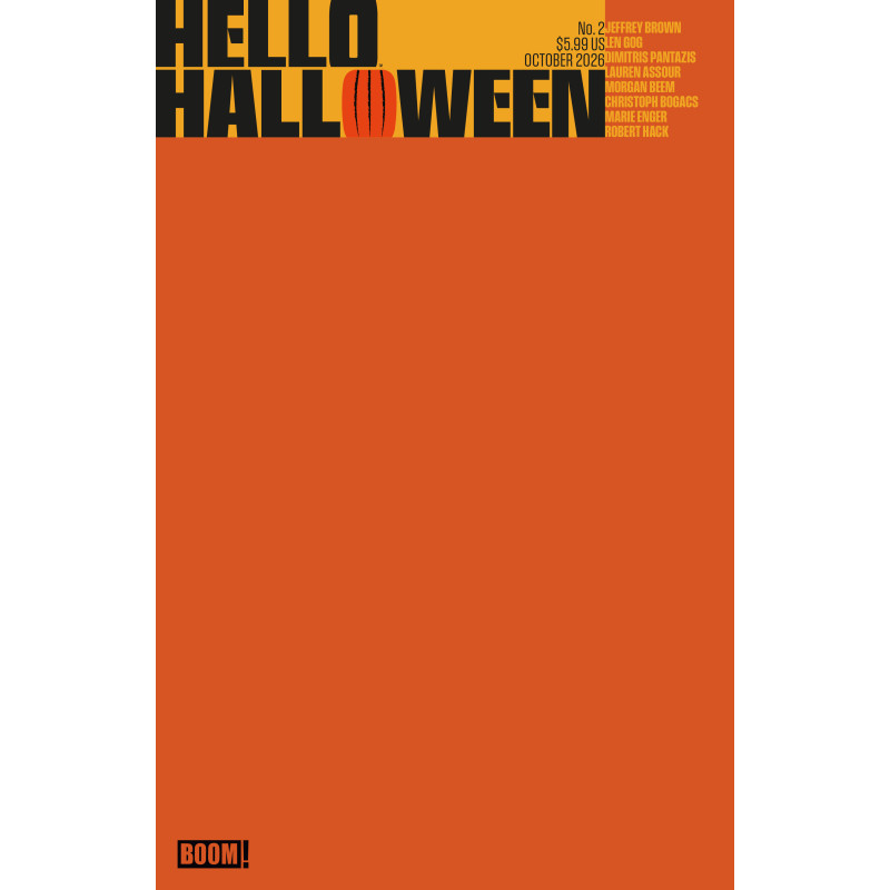 HELLO HALLOWEEN 2 E BLANK SKETCH VARIANT