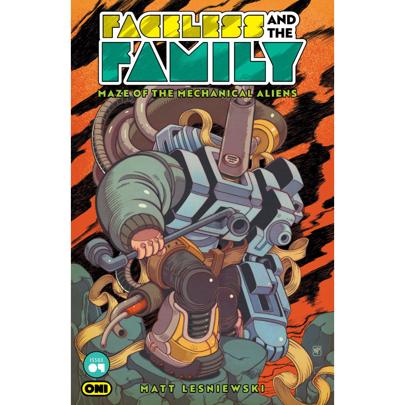 FACELESS AND THE FAMILY MAZE OF THE MECHANICAL ALIENS 4 CVR B BILLY FOWLER VAR