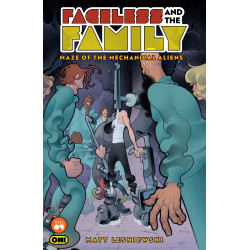 FACELESS AND THE FAMILY MAZE OF THE MECHANICAL ALIENS 4 CVR A MATT LESNIEWSKI
