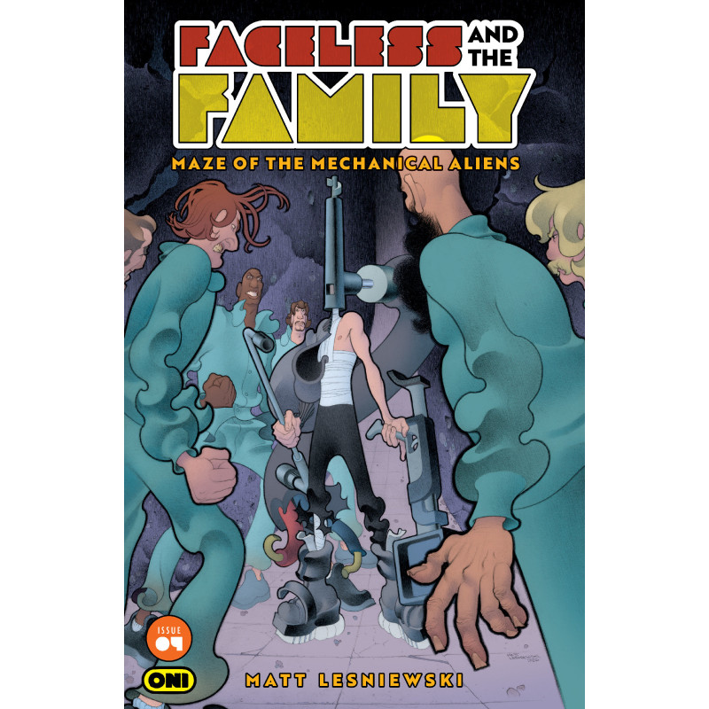 FACELESS AND THE FAMILY MAZE OF THE MECHANICAL ALIENS 4 CVR A MATT LESNIEWSKI
