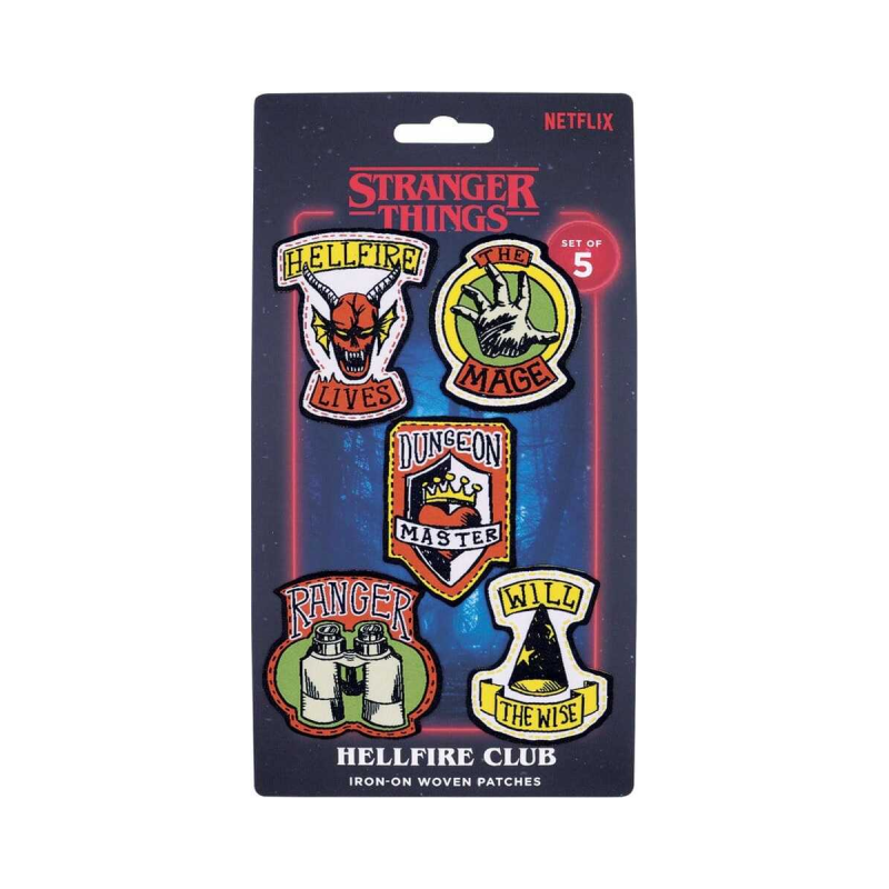 STRANGER THINGS SET DE 5 PATCHS EN TISSU