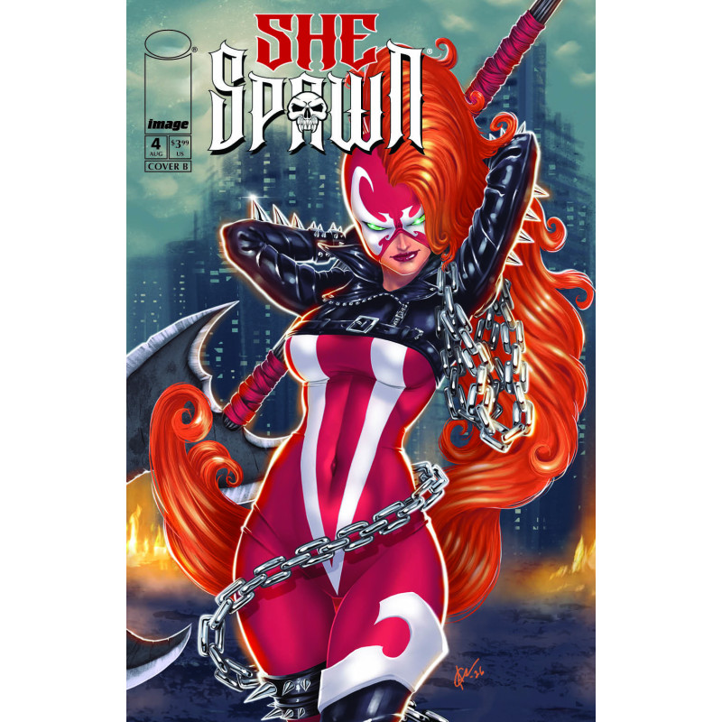 SHE-SPAWN 4 (OF 5) CVR B DAVE HARRIGAN VAR