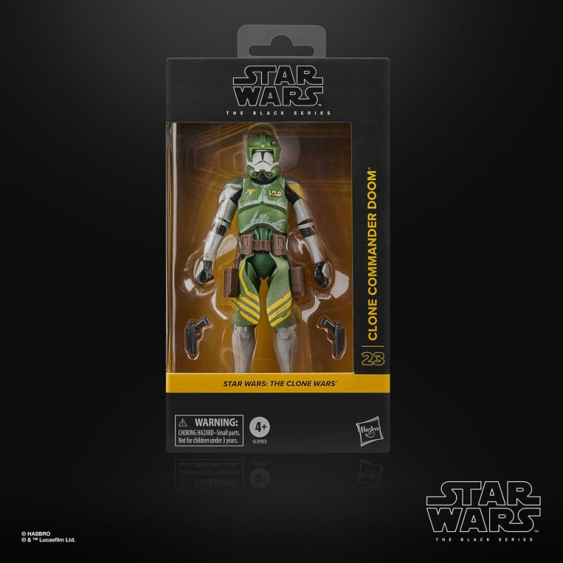 CLONE COMMANDER DOOM STAR WARS THE CLONE WARS BLACK SERIES FIGURINE 15 CM