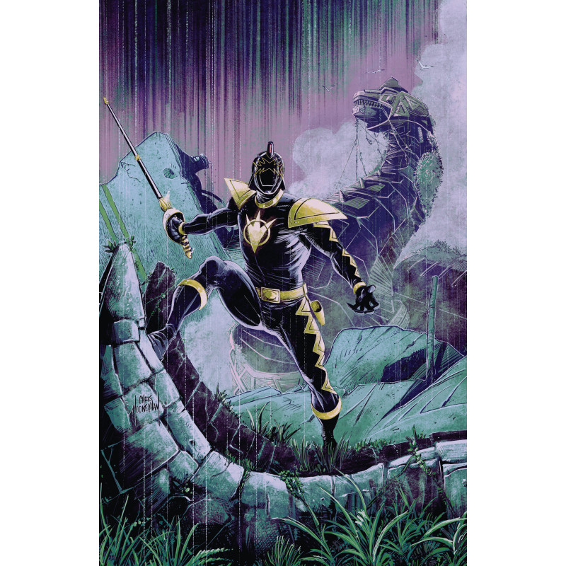 POWER RANGERS GREEN 1 C TOMMY OLIVER CARD STOCK CONNECTING VARIANT (DRESSED, MOONEYHAM)