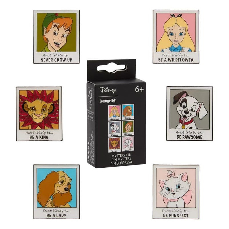 DISNEY CLASSIC YEAR BOOK PINS EMAILLES BLIND BOX DISNEY BY LOUNGEFLY