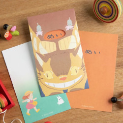 MON VOISIN TOTORO SET DE 3 ENVELOPPES ET LETTRES TOTORO