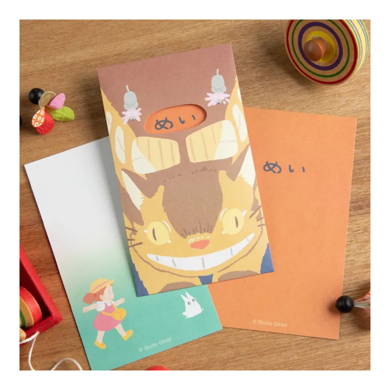 MON VOISIN TOTORO SET DE 3 ENVELOPPES ET LETTRES TOTORO