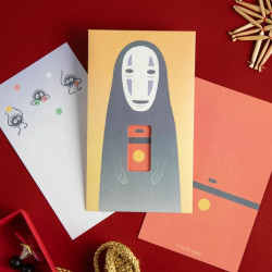 LE VOYAGE DE CHIHIRO SET DE 3 ENVELOPPES ET LETTRES NO FACE