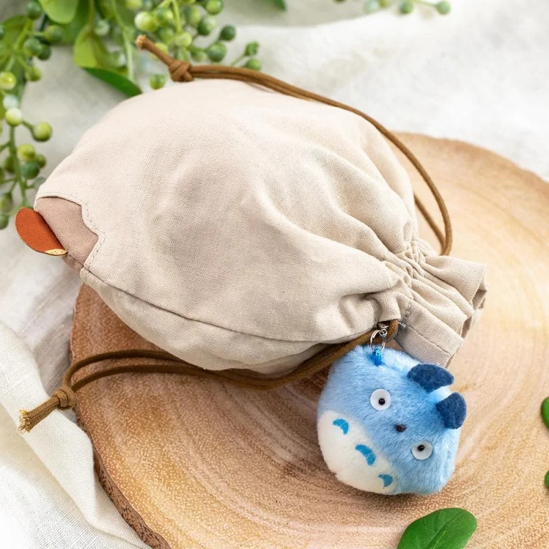 POCHON A LACET AVEC TOTORO BLEU MON VOISIN TOTORO