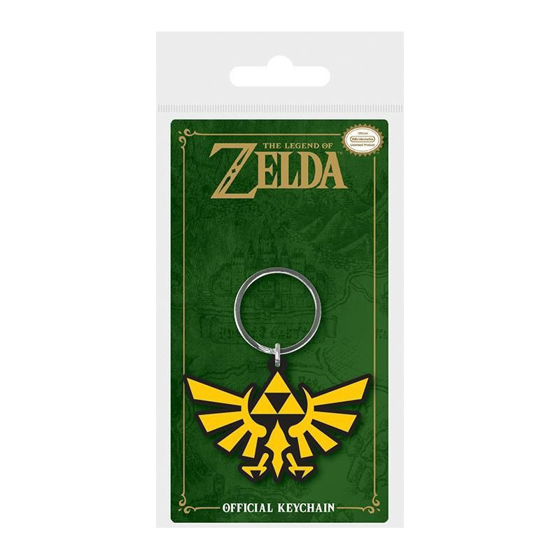 TRIFORCE PORTE CLEF EN CAOUTCHOUC THE LEGEND OF ZELDA 4 CM