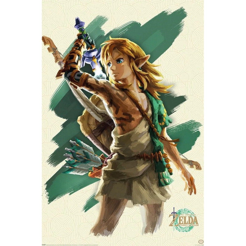 LINK THE LEGEND OF ZELDA TEARS OF THE KINGDOM POSTER MAXI 91 X 61 CM